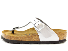 Birkenstock Gizeh sandal silver med spænde (medium-bred 35-39)